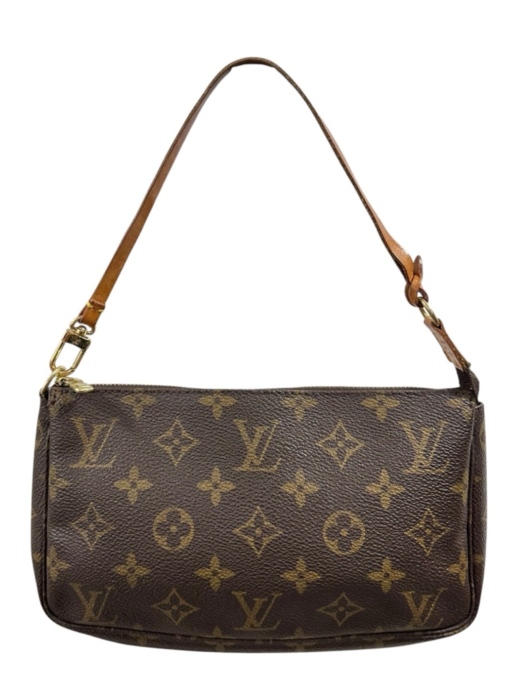 Louis Vuitton Monogram & Vachetta Leather Pochette Mini Bag - Picture 6 of 15